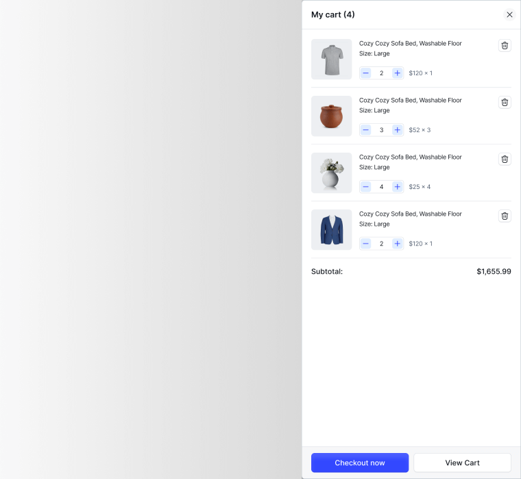 Home page template screenshot